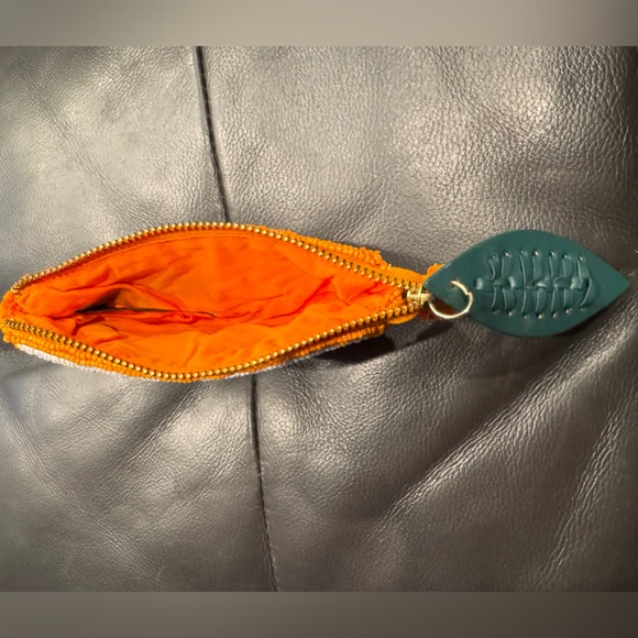 Orange Beaded Citrus Coin Purse - Picture 3 of 8